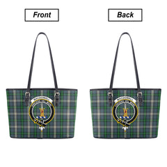 MacDowall Tartan Crest Leather Tote Bag
