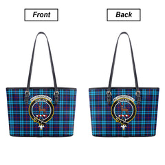 McCorquodale Tartan Crest Leather Tote Bag