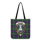 Malcolm Modern Tartan Crest Tote Bag