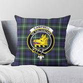 Campbell Argyll Modern Tartan Crest Pillow Cover