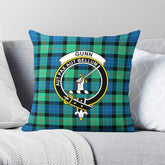 Gunn Ancient Tartan Crest Pillow Cover
