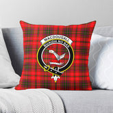 MacDougall Modern Tartan Crest Pillow Cover