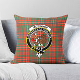 McKinnon Ancient Tartan Crest Pillow Cover