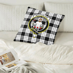MacFarlane Black - White Tartan Crest Pillow Cover