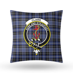 Clark Modern Tartan Crest Pillow Cover