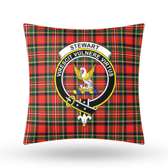 Stewart Royal Modern Tartan Crest Pillow Cover