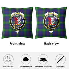 Boyle Tartan Crest Pillow Cover