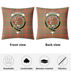 McKinnon Ancient Tartan Crest Pillow Cover