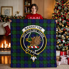 Bannatyne Tartan Crest Quilt