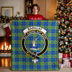 Barclay Hunting Ancient Tartan Crest Quilt