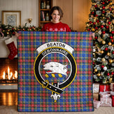 Beaton Modern Tartan Crest Quilt