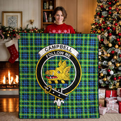 Campbell of Breadalbane Ancient Tartan Crest Quilt