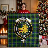 Campbell of Breadalbane Modern Tartan Crest Quilt