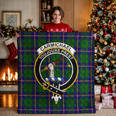 Carmichael Modern Tartan Crest Quilt
