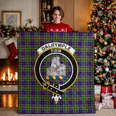 Dalrymple Tartan Crest Quilt