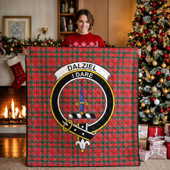 Dalziel Modern Tartan Crest Quilt