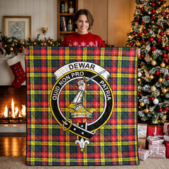 Dewar Tartan Crest Quilt