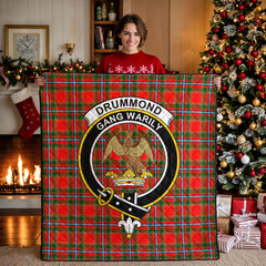 Drummond of Perth Tartan Crest Quilt