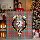 Dunbar Ancient Tartan Crest Quilt
