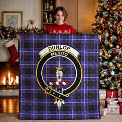 Dunlop Modern Tartan Crest Quilt