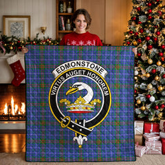 Edmonstone Tartan Crest Quilt
