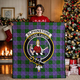 Elphinstone Tartan Crest Quilt