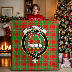 Grierson Tartan Crest Quilt