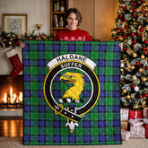 Haldane Tartan Crest Quilt