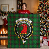 Halkerston Tartan Crest Quilt