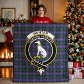 Hunter Modern Tartan Crest Quilt