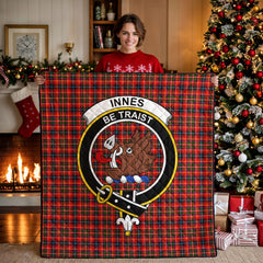 Innes Modern Tartan Crest Quilt