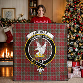 Lindsay Weathered Tartan Crest Quilt
