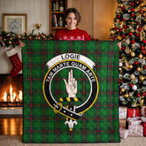 Logie Tartan Crest Quilt