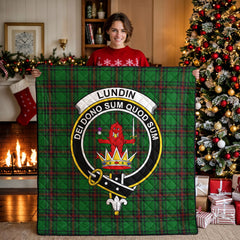 Lundin Tartan Crest Quilt