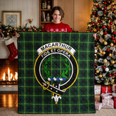 MacArthur Modern Tartan Crest Quilt