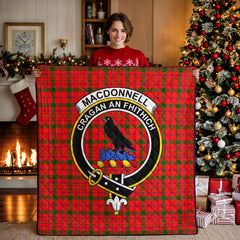MacDonnell of Keppoch Tartan Crest Quilt