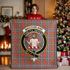 MacFarlane Ancient Tartan Crest Quilt