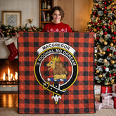 MacGregor Rob Roy Ancient Tartan Crest Quilt