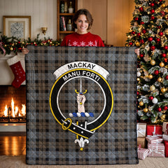MacKay Weathered Tartan Crest Quilt
