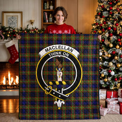 MacLellan Modern Tartan Crest Quilt