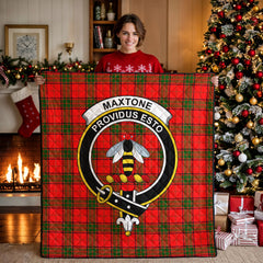 Maxtone Tartan Crest Quilt