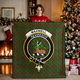 Maxwell Hunting Tartan Crest Quilt