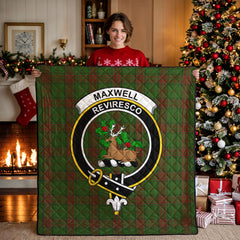 Maxwell Hunting Tartan Crest Quilt