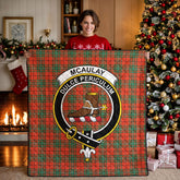 McAulay Ancient Tartan Crest Quilt