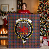 McDuff Hunting Modern Tartan Crest Quilt