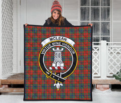 McLean of Duart Ancient Tartan Crest Quilt