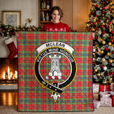 McLean of Duart Modern Tartan Crest Quilt