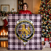 McPherson Hunting Modern Tartan Crest Quilt