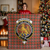 McPherson Weathered Tartan Crest Quilt