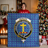 Mercer Modern Tartan Crest Quilt